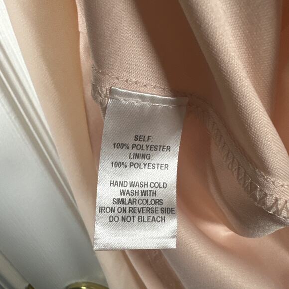 Lulus Balletcore Womens Skater Mini Dress Back Zip Peach Pink Size Medium - Picture 5 of 9